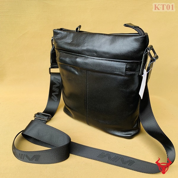 KT01 - Mẫu túi đeo chéo nam da thật giá rẻ đang được ưa chuộng