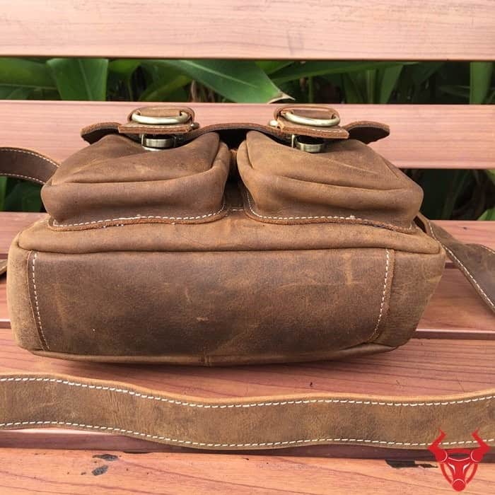 Túi đeo chéo nam da bò sáp KT54 - Sự lựa chọn hoàn hảo cho phong cách vintage của bạn