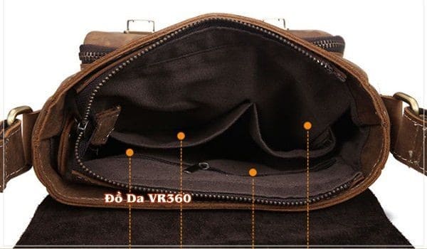 Túi đeo chéo nam da bò sáp KT54 - Sự kết hợp tinh tế giữa da bò sáp và phong cách vintage