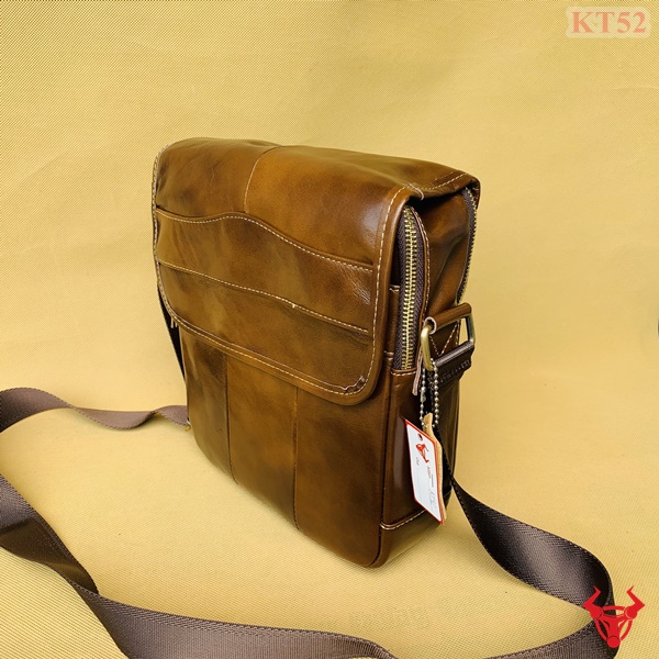 Túi đeo chéo da bò thật KT52 - Sự tự tin và lịch lãm trong từng chi tiết"