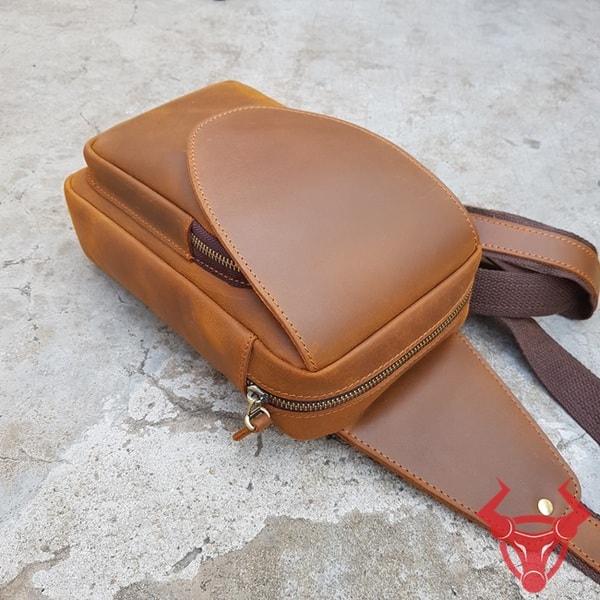 Túi đeo ngực nam da bò nhập khẩu KT19 - Thiết kế độc đáo và tiện dụng