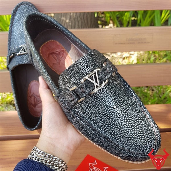 Giày Lười Da Cá Đuối Thái Lan GC01A441: Sự kết hợp độc đáo giữa phong cách lười và chất liệu da cá đuối