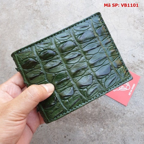 Đánh giá bóp ví da cá sấu xanh lá VB11A1 từ người dùng