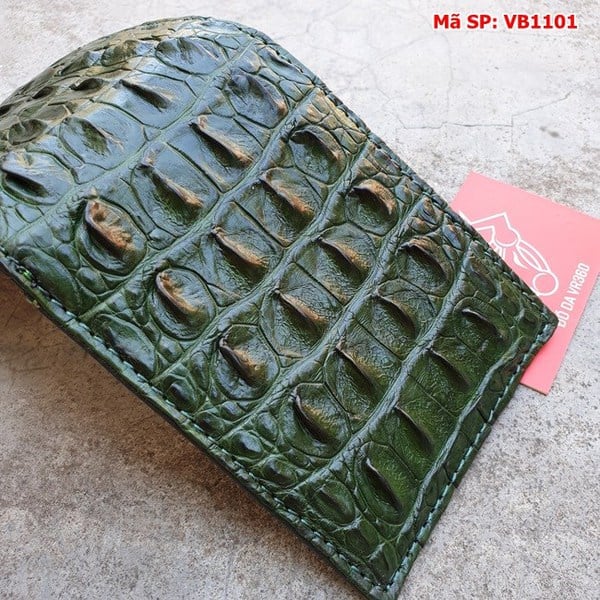 Bóp ví da cá sấu xanh lá VB11A1 - Phong cách sang trọng và hiện đại
