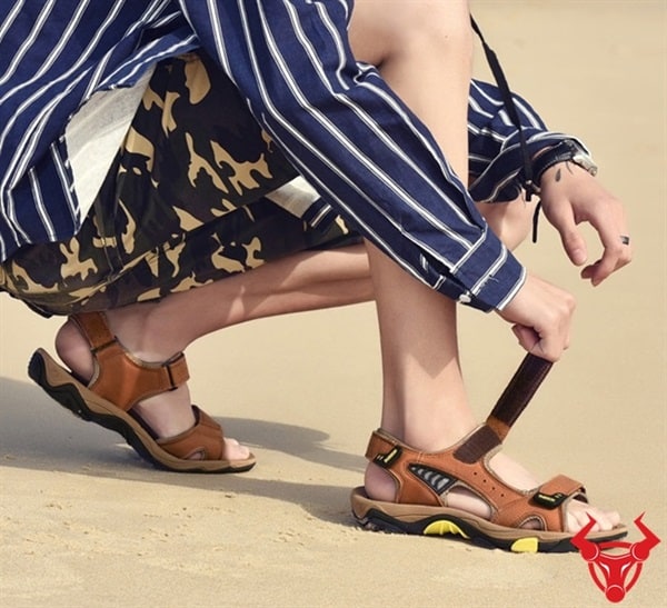 Giày sandal nam da bò GSD01 - Sự phối hợp hoàn hảo giữa phong cách và chất lượng