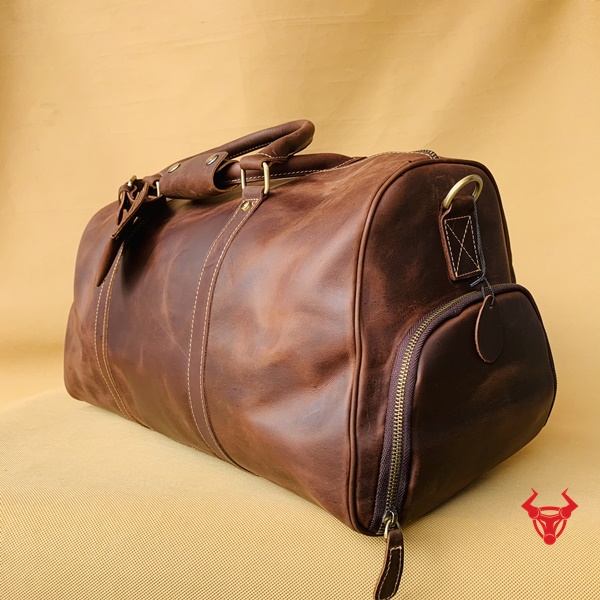 Túi trống da bò thật TT07-SN: Sự lựa chọn hoàn hảo cho những chuyến du lịch của bạn.