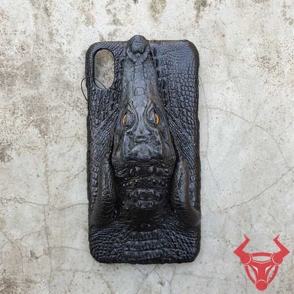 "Phong cách sang trọng: Ốp lưng đầu cá sấu cao cấp cho iPhone XS Max OA1A10"