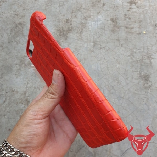 Ốp Lưng Da Cá Sấu Màu Đỏ Iphone 7 Plus OC0108