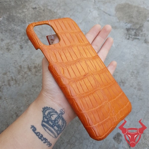 Ốp Lưng Da Cá Sấu Màu Vàng Bò Iphone 11 Pro MaxOD0601