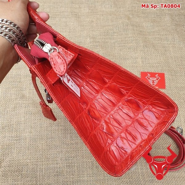 Túi xách nữ đeo chéo da cá sấu gù đỏ tươi - TAA4: Món quà ý nghĩa cho phái đẹp