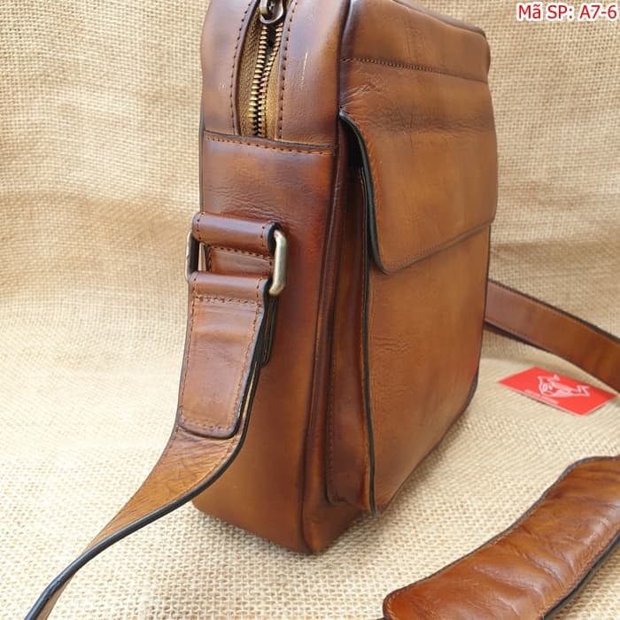 Túi đeo chéo da bò nam A7 - Sự kết hợp hoàn hảo giữa chất liệu và phong cách