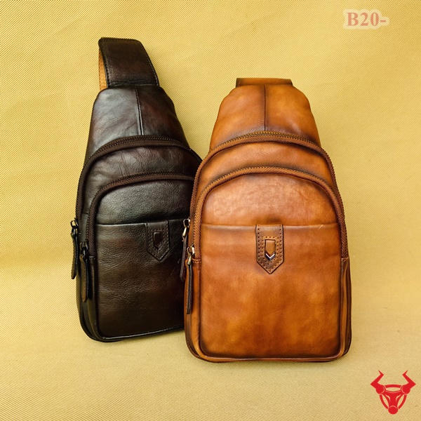 Túi đeo ngực da bò VEG B20 - Thiết kế sang trọng, chất liệu cao cấp