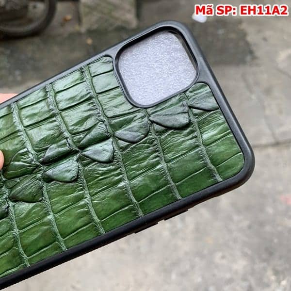 "Sự kết hợp hoàn hảo: Ốp lưng da cá sấu gai đuôi thời trang cho iPhone 11 Pro Max"