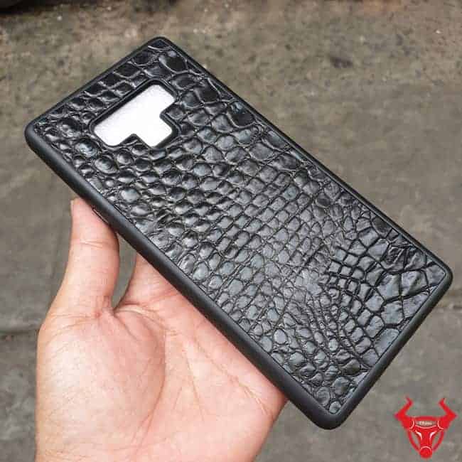 "Bảo vệ chống va đập: Ốp lưng dán da cá sấu đà điểu chắc chắn cho Samsung Note 9"