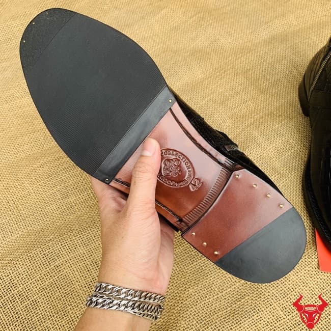 Giày Boot Nam Da Cá Sấu Da Bụng GHA8 - Sự phụ kiện hoàn hảo cho phong cách nam giới đầy cá tính
