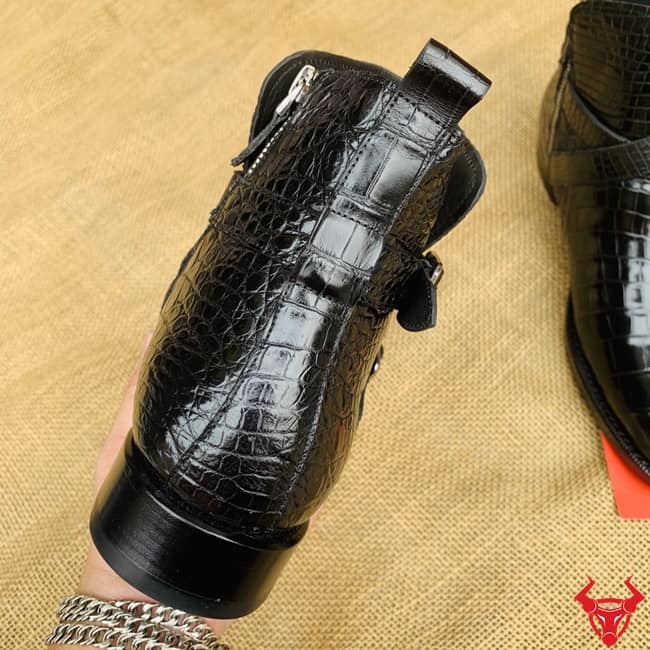 Giày Boot Nam Da Cá Sấu Da Bụng GHA8 - Sự đẳng cấp và phong cách nam tính