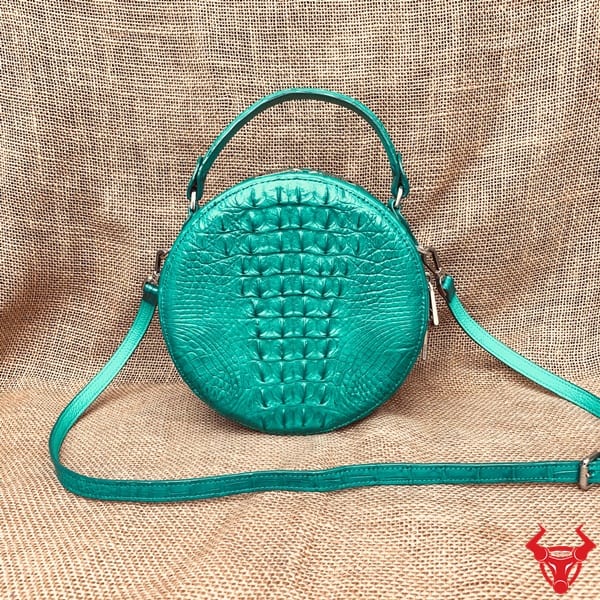 Túi xách trụ tròn da cá sấu gù - Thiết kế độc đáo và sang trọng