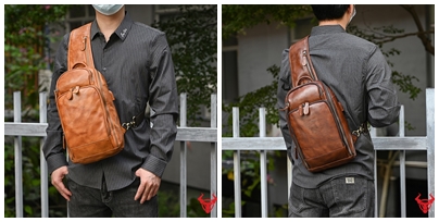 Túi da nam đeo trước bụng B24 - sản phẩm phù hợp với nhiều phong cách và hoàn cảnh khác nhau