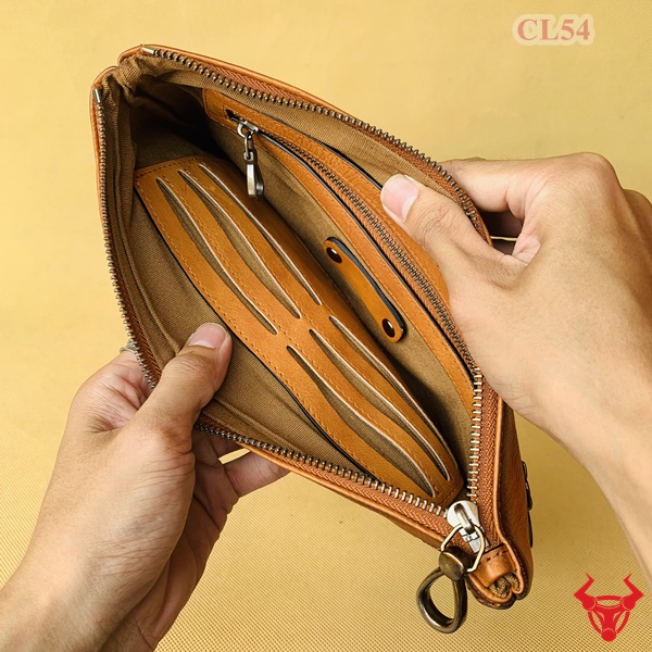 Điểm nhấn thời trang của ví clutch nam cầm tay da veg CL54