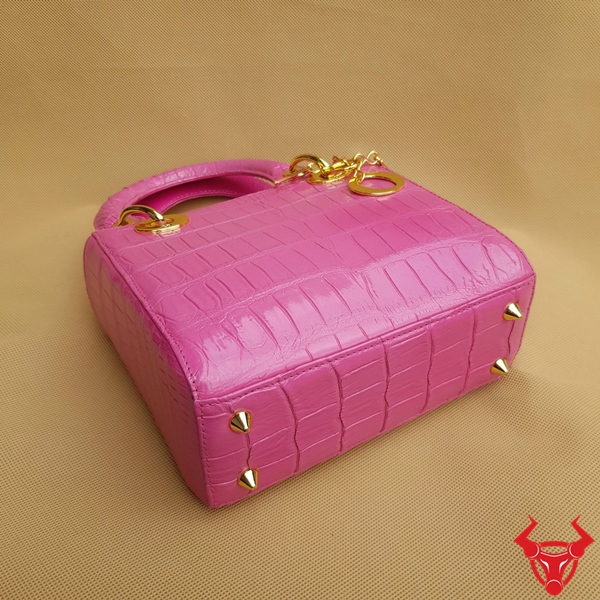 Túi Dior Mini Da Cá Sấu Hồng Sen TDA8 - Thiết kế đẳng cấp cho phái đẹp