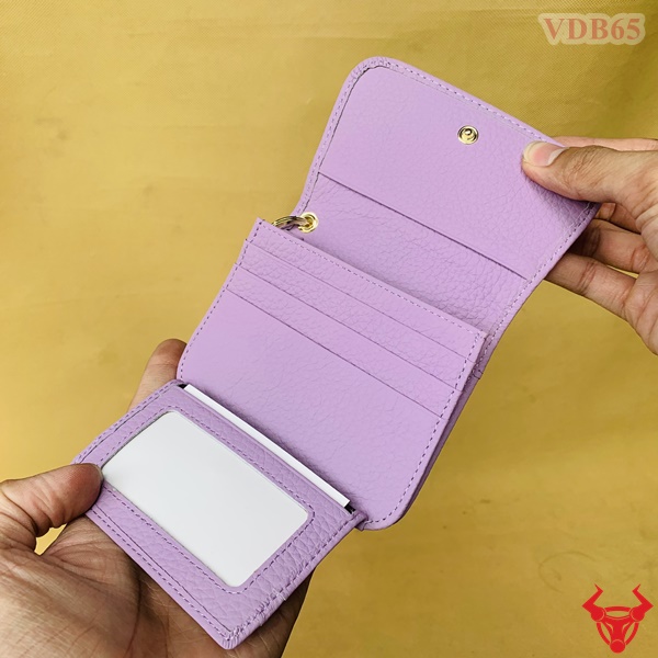 Ví da bò đựng name card VDB65: Thiết kế tối giản và lịch lãm