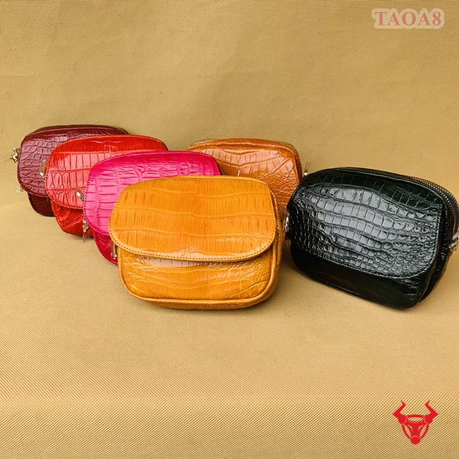 "Túi đeo chéo da bụng cá sấu - TAOA8: Phong cách đẳng cấp với sản phẩm chất lượng cao"