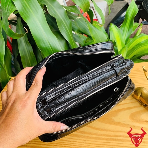 Sản phẩm túi golf da cá sấu CJA8 chất lượng cao, đường may thủ công