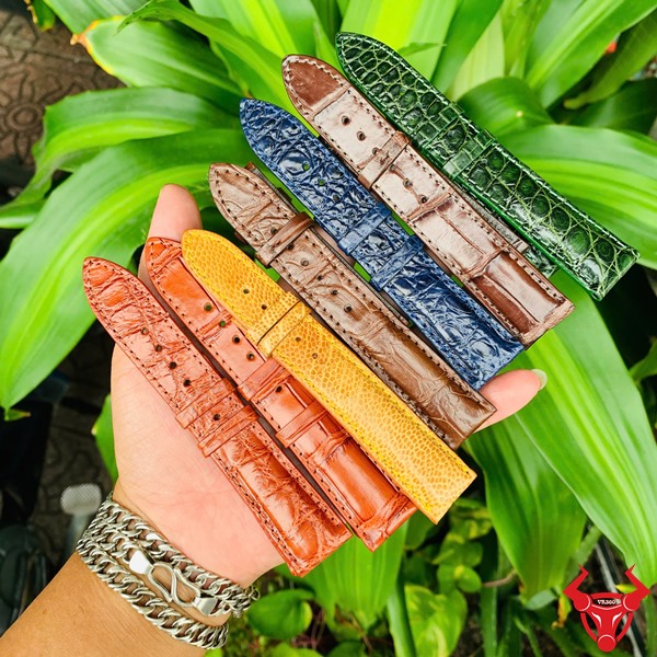 Dây da cá sấu cam đất – Phong cách thời trang cá tính Dây đồng hồ da cá sấu màu cam đất, phá cách thời trang.