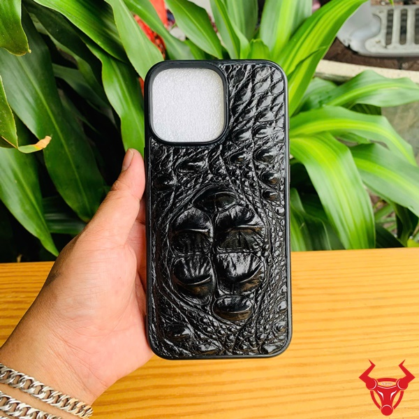 Ốp lưng iPhone 16 Pro Max da cá sấu, trăn, đà điểu cao cấp.