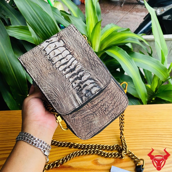 Túi Đeo Vai Mini Da Đà Điểu Tự Nhiên TOD09 Biểu Tượng Của Phong Cách Thanh Lịch
