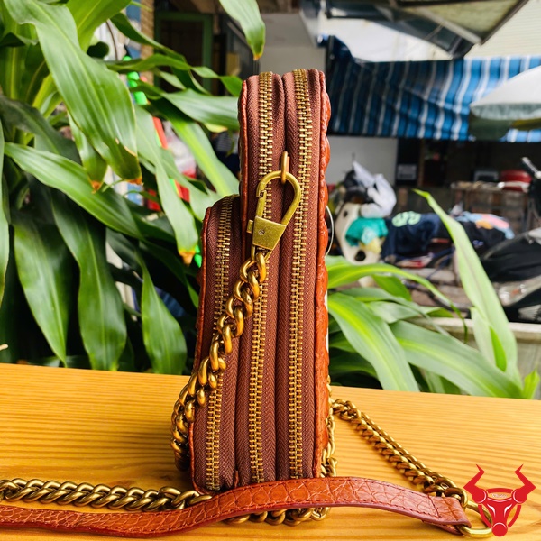 Phụ Kiện Da Thật Cao Cấp – Màu Nâu Đỏ Cá Tính Thiết Kế Nhỏ Gọn – Linh Hoạt Mọi Tình Huống