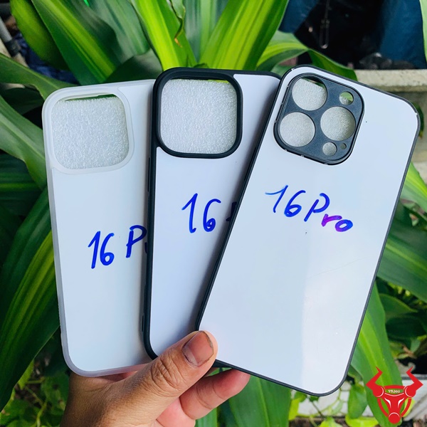 Dễ thiết kế Phôi Ốp Lưng Da iPhone 16Pro Viền Đen Ốp lưng da iPhone 16Pro dễ thiết kế, chắc chắn.