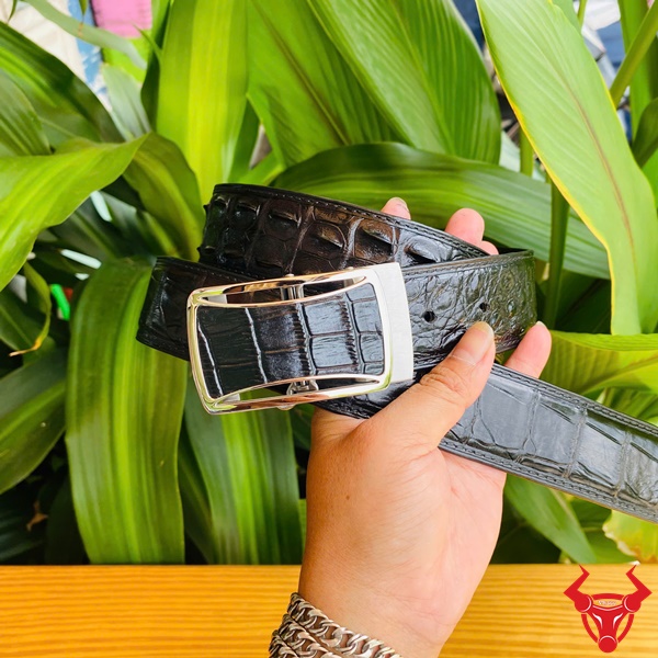 Thắt Lưng Nam Cao Cấp Da Cá Sấu Gù Khóa Inox Thắt lưng da cá sấu gù cao cấp thời trang.