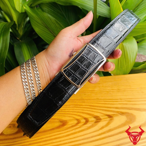 Thắt Lưng Cá Sấu Gù TSK133 – Phong Cách Doanh Nhân Thắt lưng bản 4cm da cá sấu gù cho nam.