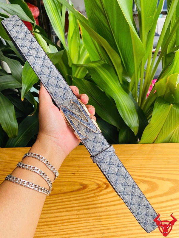 Thắt Lưng Nam Da Bò Thật TLRN12 Xám Khóa Ray Trượt Sang Trọng Thắt lưng da bò TLRN12 màu xám cho nam, cao cấp sang trọng.