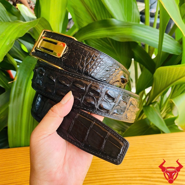 Phụ Kiện Thời Trang Nam Cao Cấp – Thắt Lưng Cá Sấu Gù Thắt lưng cá sấu gù bản 4cm TSK130-A sang trọng.