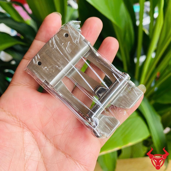 Mặt Khóa Thắt Lưng K134 Kiểu Ray Trượt Inox Chữ S Mặt khóa thắt lưng K134 inox chữ S phong cách.
