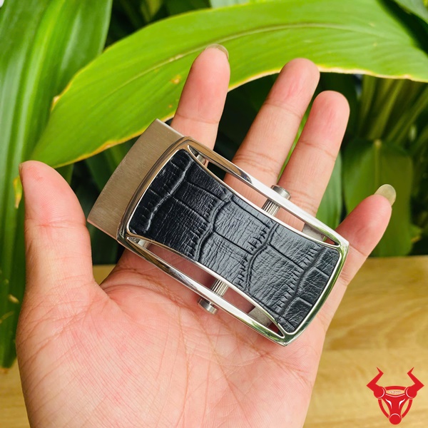 Mặt Khóa Nam Cao Cấp K133 Từ Thép Và Da Cá Sấu Mặt khóa thắt lưng thép dán da cá sấu K133 đẳng cấp.