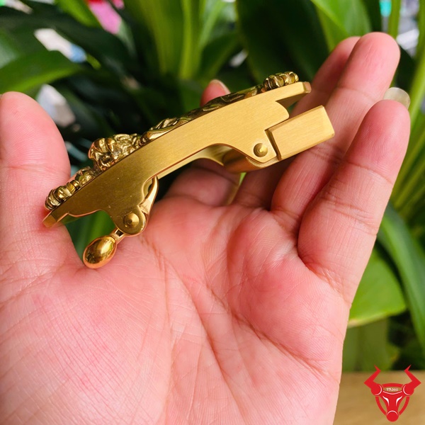K132 Mặt Khóa Ray Trượt Thép Cao Cấp Hình Hổ Mặt khóa thắt lưng ray trượt hình hổ K132.