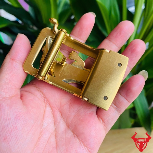 Khóa Lưng Thép K132 Hình Con Hổ – Phụ Kiện Nam Cao Cấp Mặt khóa thắt lưng thép hình hổ thời trang K132.