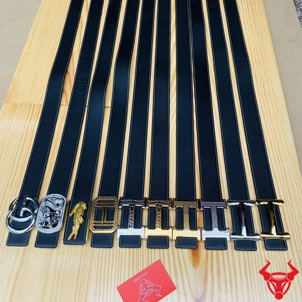 Phụ Kiện Đẳng Cấp Thắt Lưng Nam Lịch Lãm Mặt Khóa Thép Ảnh sản phẩm thắt lưng nam cao cấp TLK16 da bò Togo, mặt khóa thép đa dạng, phong cách đẳng cấp nam tính.
