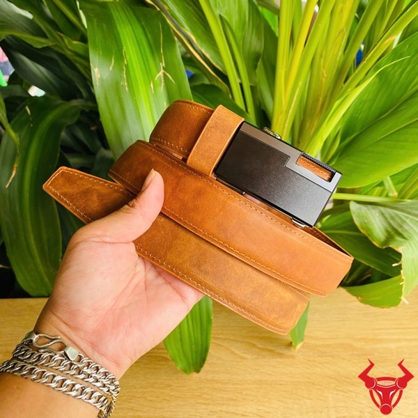 Thắt lưng nam da bò sáp TLRN13 – thời trang, bền bỉ và cuốn hút.