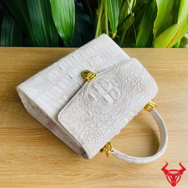 Mẫu Túi Da Cá Sấu Bạch Tạng Sang Trọng Cho Nữ Túi xách nữ da cá sấu bạch tạng cao cấp, sang trọng, quý phái.