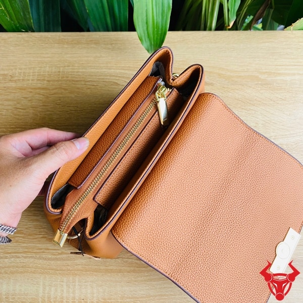 Túi xách nữ TXN14 cao cấp da bò thật gọn nhẹ thời trang.
