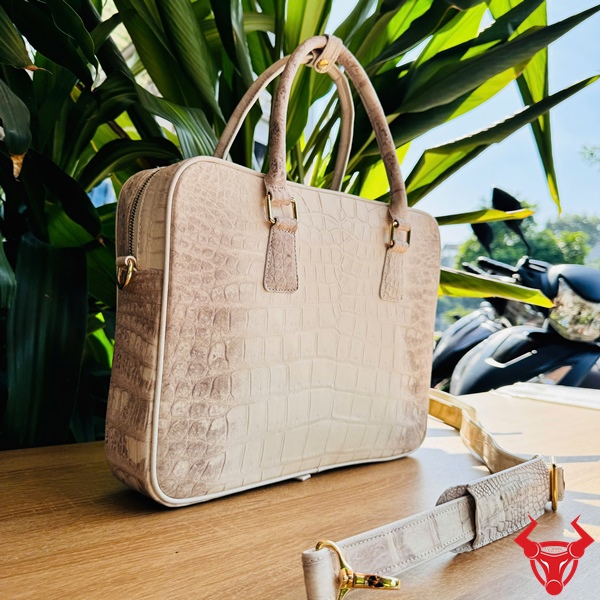 Cặp Da Bạch Tạng Sang Trọng Cho Doanh Nhân Cặp xách bạch tạng cao cấp CSA8.