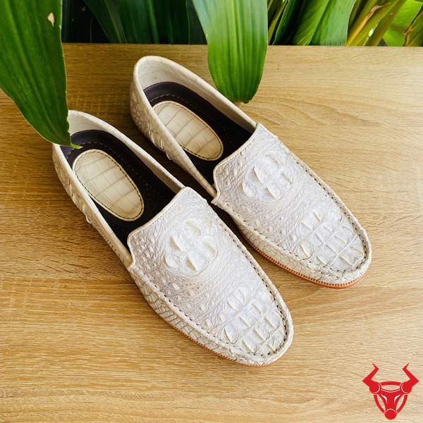 GBA4 – Giày Cá Sấu Bạch Tạng Thời Thượng Giày tây nam da gù cá sấu cao cấp GBA4.