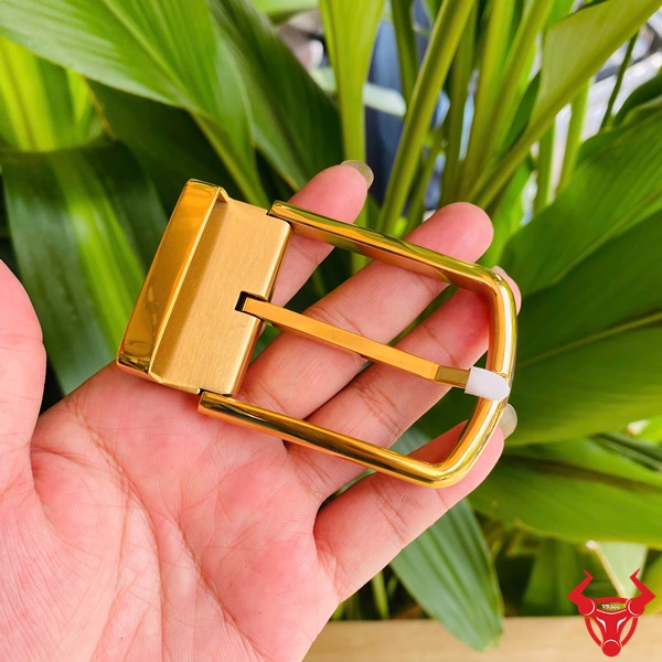 Khóa Thắt Lưng Vàng K137 Bền Bỉ Mặt khóa vàng K137 kiểu khóa kim bền đẹp.