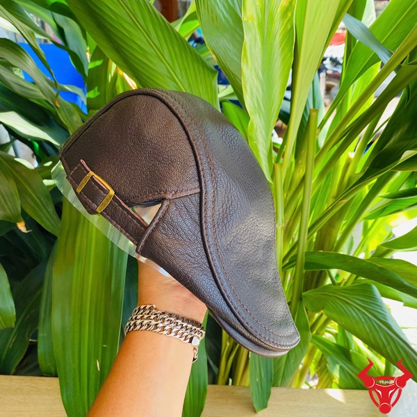 Mũ Da Bò Trung Niên Lịch Lãm MDB34 Mũ beret cổ điển da bò MDB34.