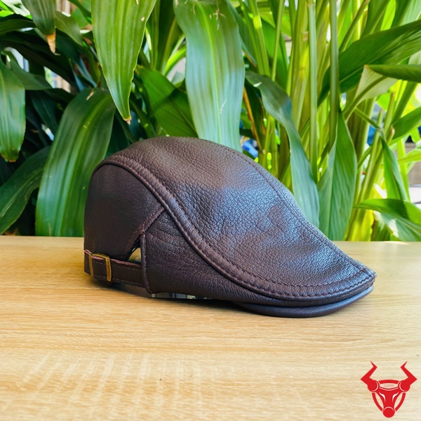 Mũ Da Bò Nam Sang Trọng MDB34 Mũ da bò nâu trung niên MDB34.