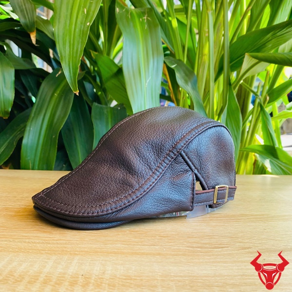 Mũ Beret Da Bò Tinh Tế MDB34 Mũ beret ôm đầu da bò MDB34.